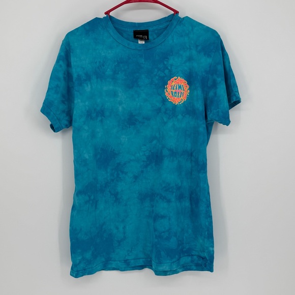Skateboard Slime Balls logo t-shirt in a blue tie-dye wash - Picture 5 of 5
